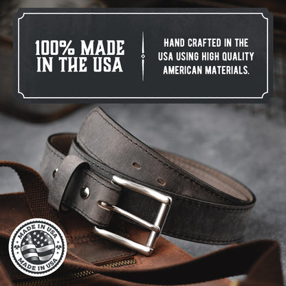 Main Street Forge - The Baron Leather Belt - Angler's Pro Tackle & Outdoors