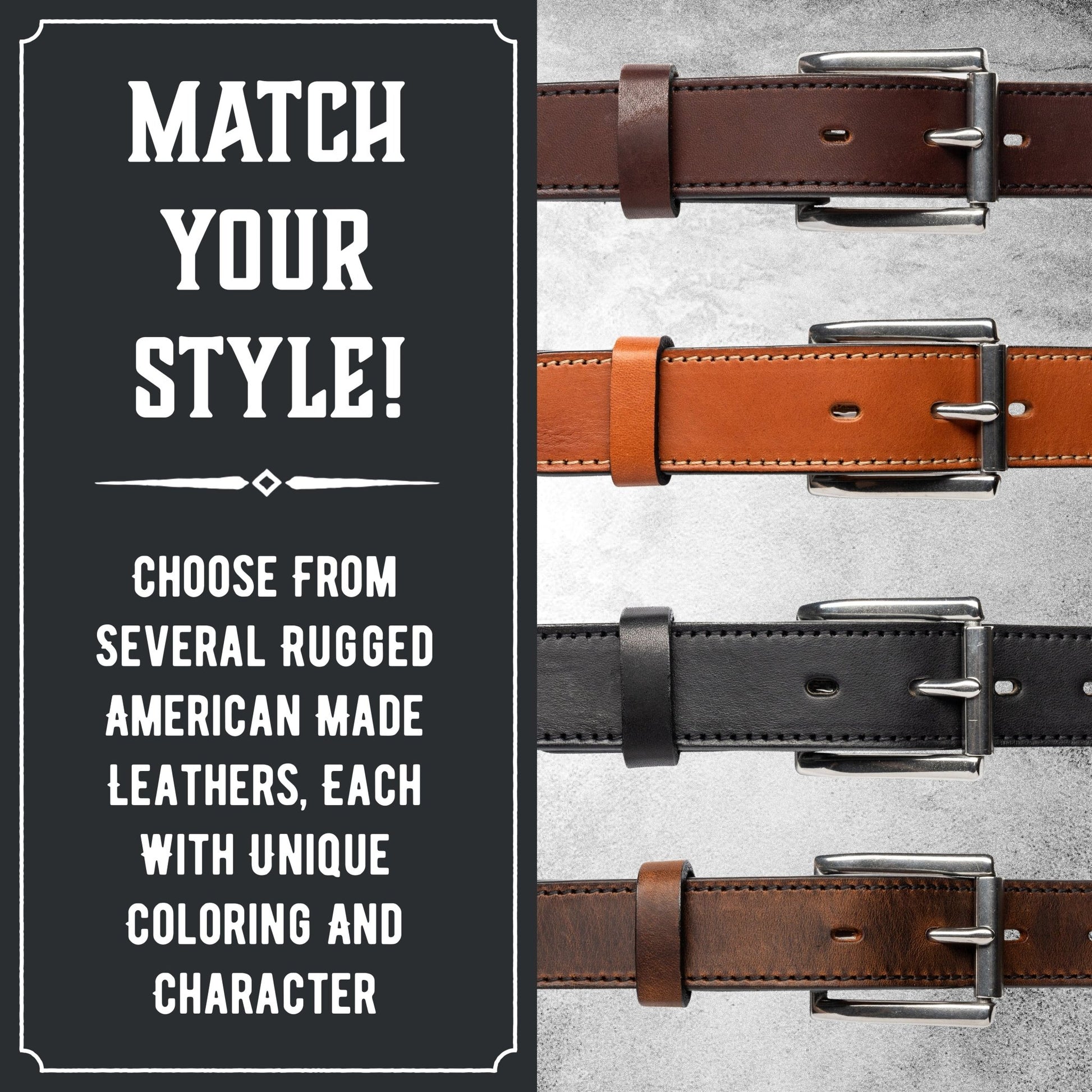 Main Street Forge - The Icon Leather Belt - Angler's Pro Tackle & Outdoors