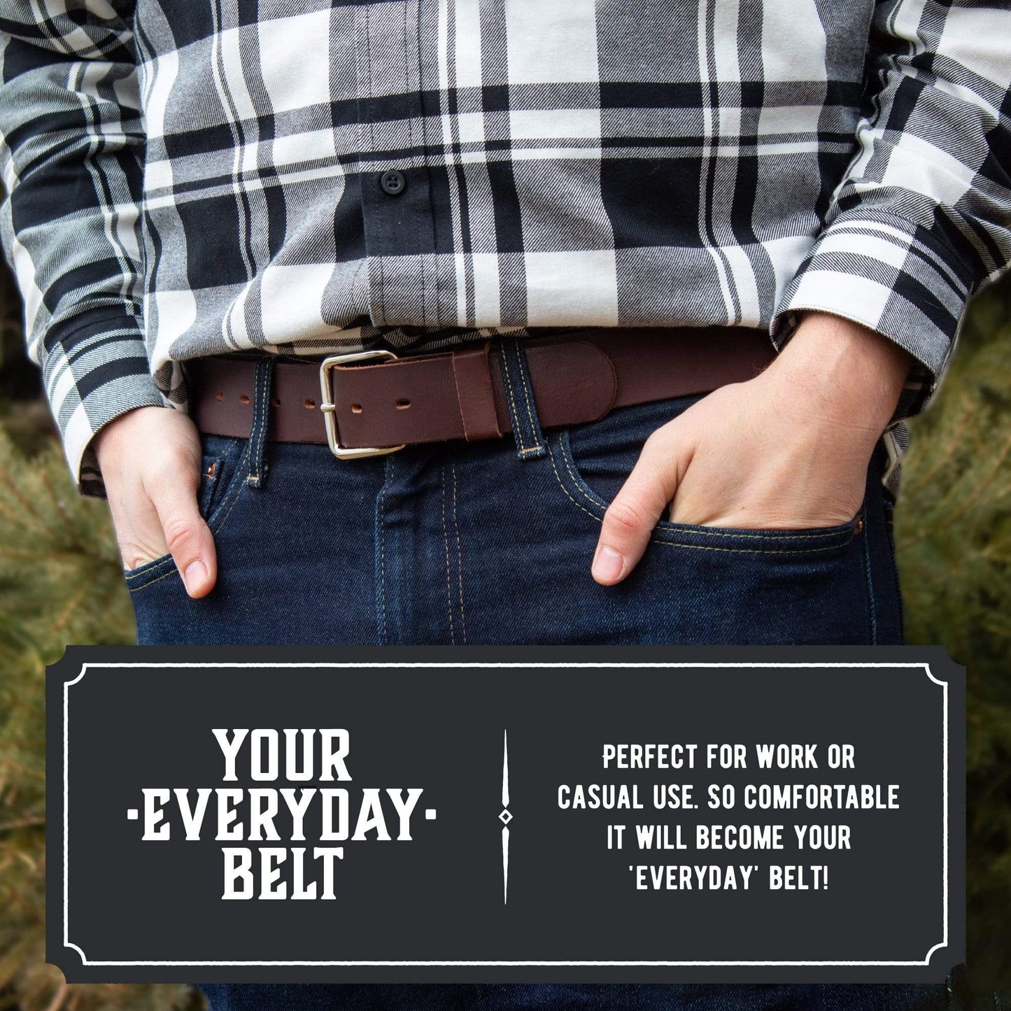 Main Street Forge - The Journeyman Leather Belt - Angler's Pro Tackle & Outdoors