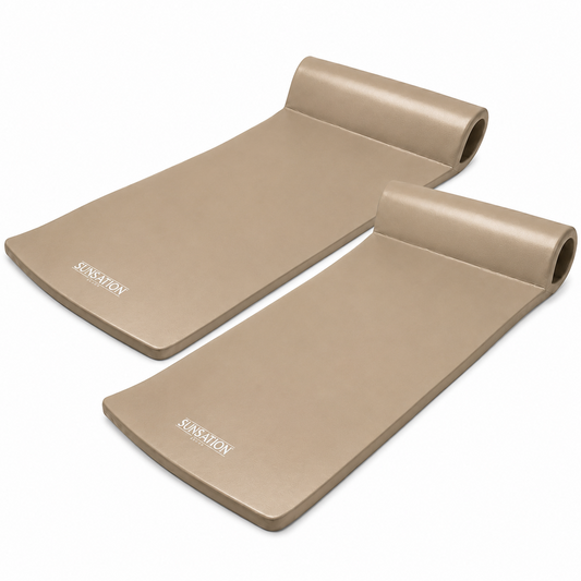 TRC Recreation Sunsation 70-Inch Foam Raft Lounger Pool Float, Bronze (2 Pack)