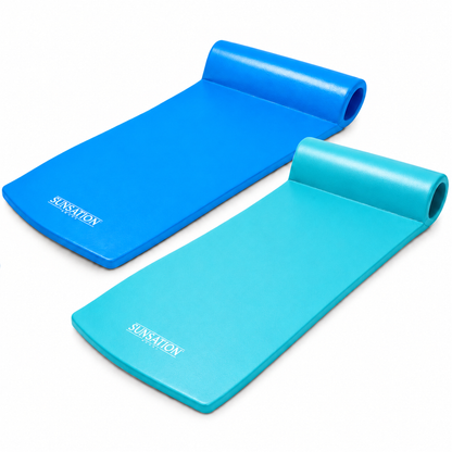 TRC Recreation Sunsation Foam Lounger Pool Floats, Bahama Blue & Tropical Teal