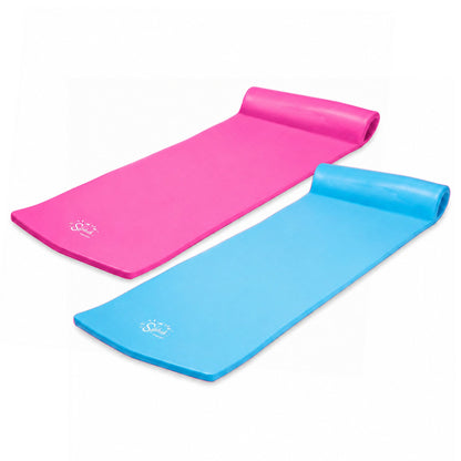 TRC Recreation Splash 70" Foam Lounger Pool Raft, Flamingo Pink with Blue Float