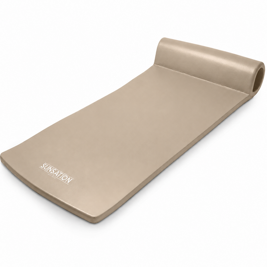 TRC Recreation Sunsation 1.75" Thick Foam Lounger Swimming Pool Float, Bronze