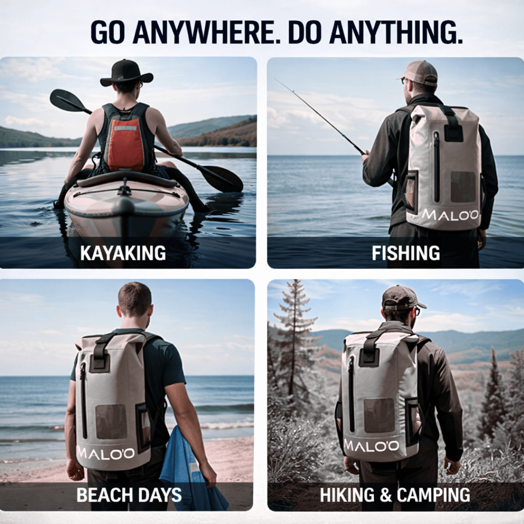 Malo'o DryPack 30 Liter Waterproof Backpack