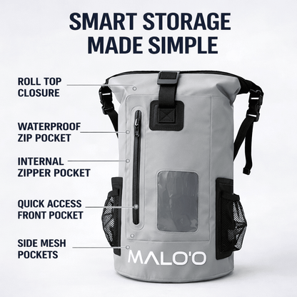 Malo'o DryPack 30 Liter Waterproof Backpack