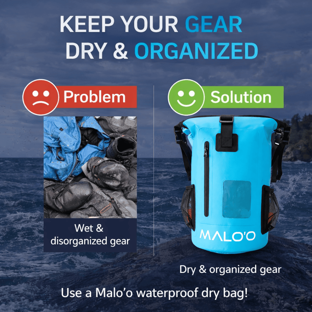 Malo'o DryPack 30 Liter Waterproof Backpack