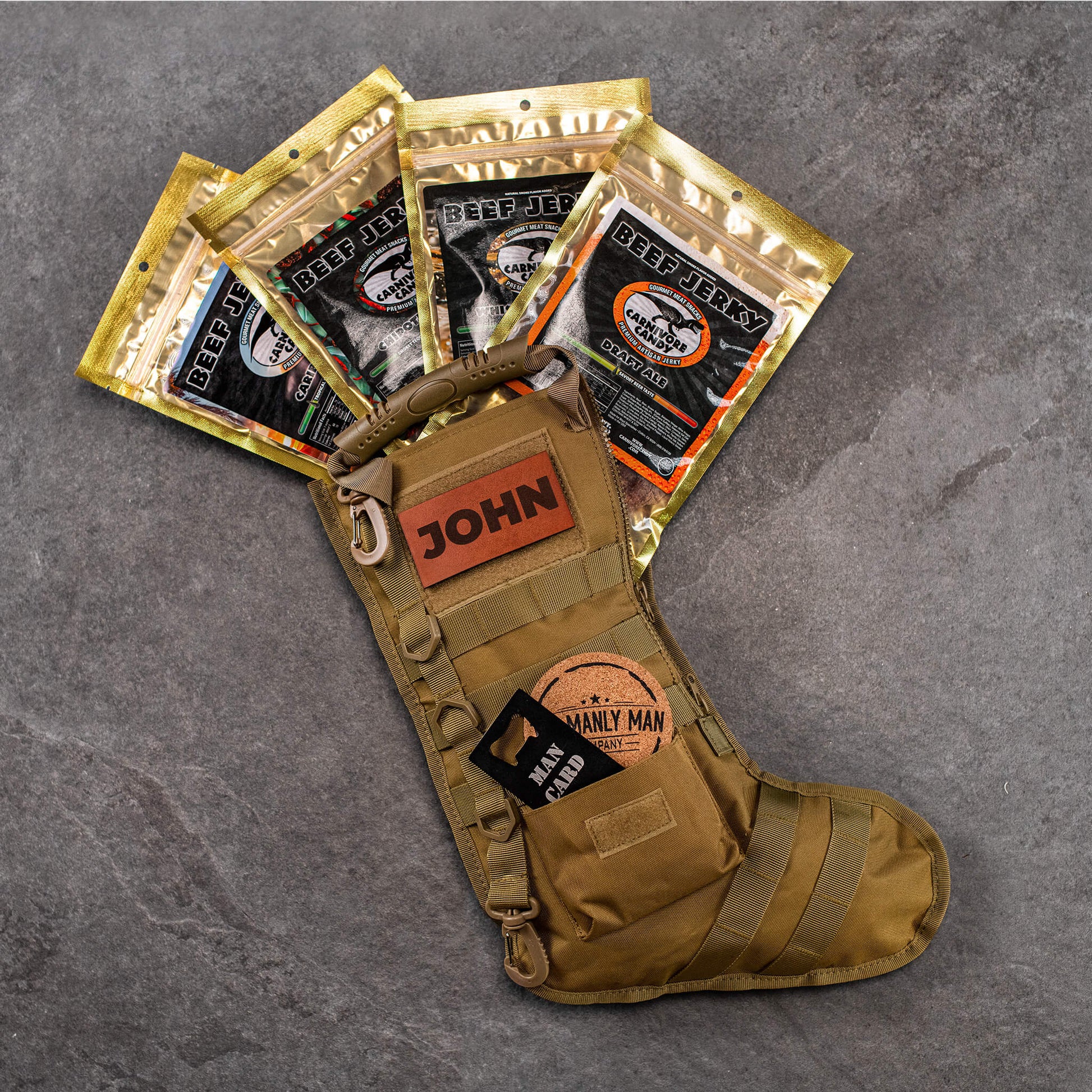 Manly Man Co. Booze Infused Jerky Tactical X - Mas Stocking Kit - Angler's Pro Tackle & Outdoors