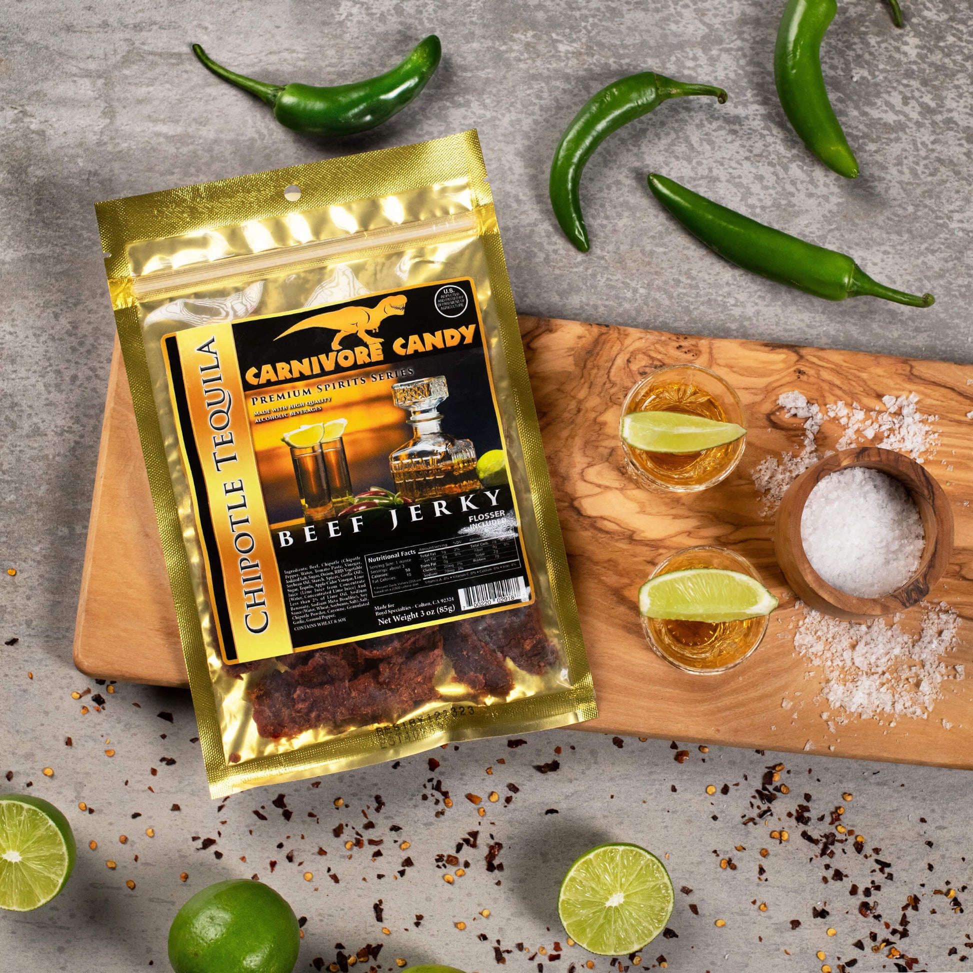 Manly Man Co. Chipotle Tequila Beef Jerky - Angler's Pro Tackle & Outdoors