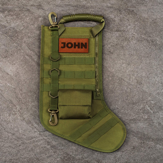 Manly Man Co. Personalized Tactical Christmas Stocking - Angler's Pro Tackle & Outdoors