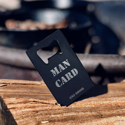 Manly Man Co. The Official MAN CARD (Bottle Opener) - Angler's Pro Tackle & Outdoors