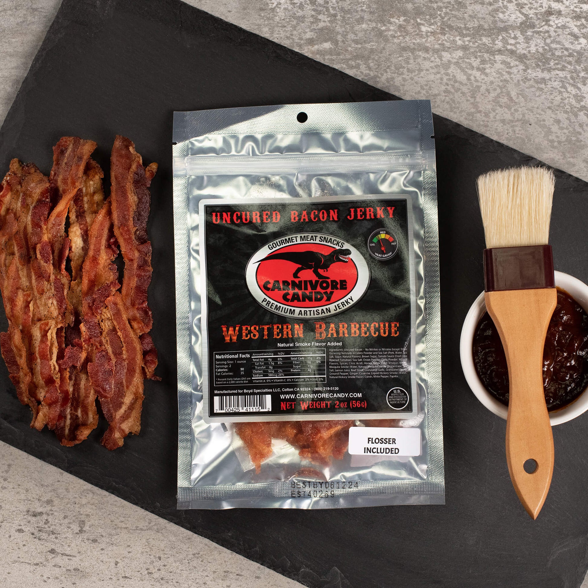 Manly Man Co. Western Barbecue Bacon Jerky - Angler's Pro Tackle & Outdoors