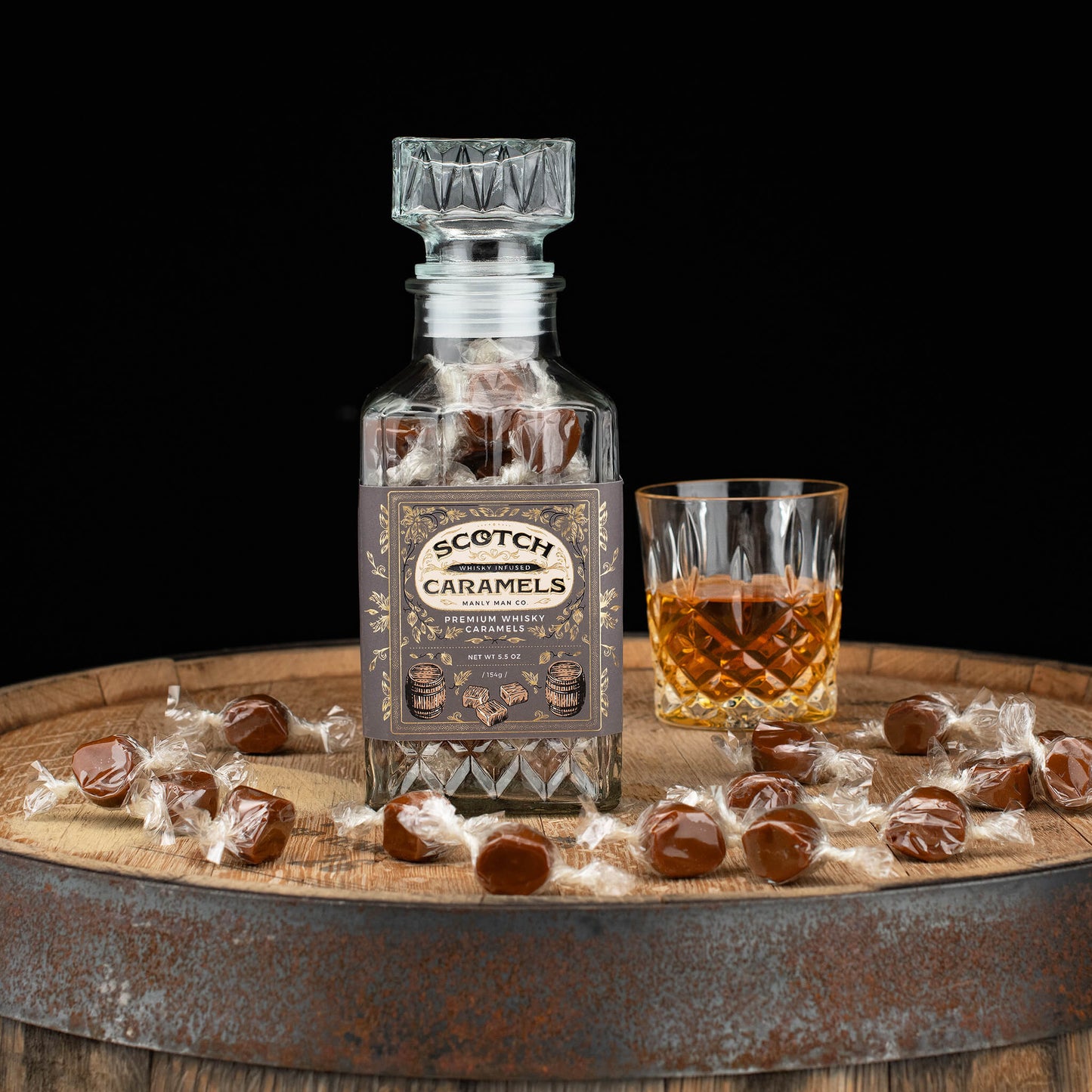 Manly Man Co. Whiskey Caramel Decanter - Angler's Pro Tackle & Outdoors