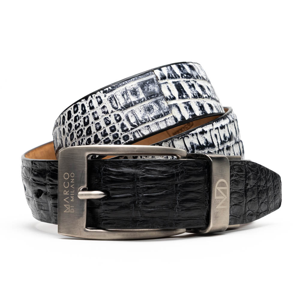 Marco Di Milano Caribe Belt Black / Newspaper - Angler's Pro Tackle & Outdoors
