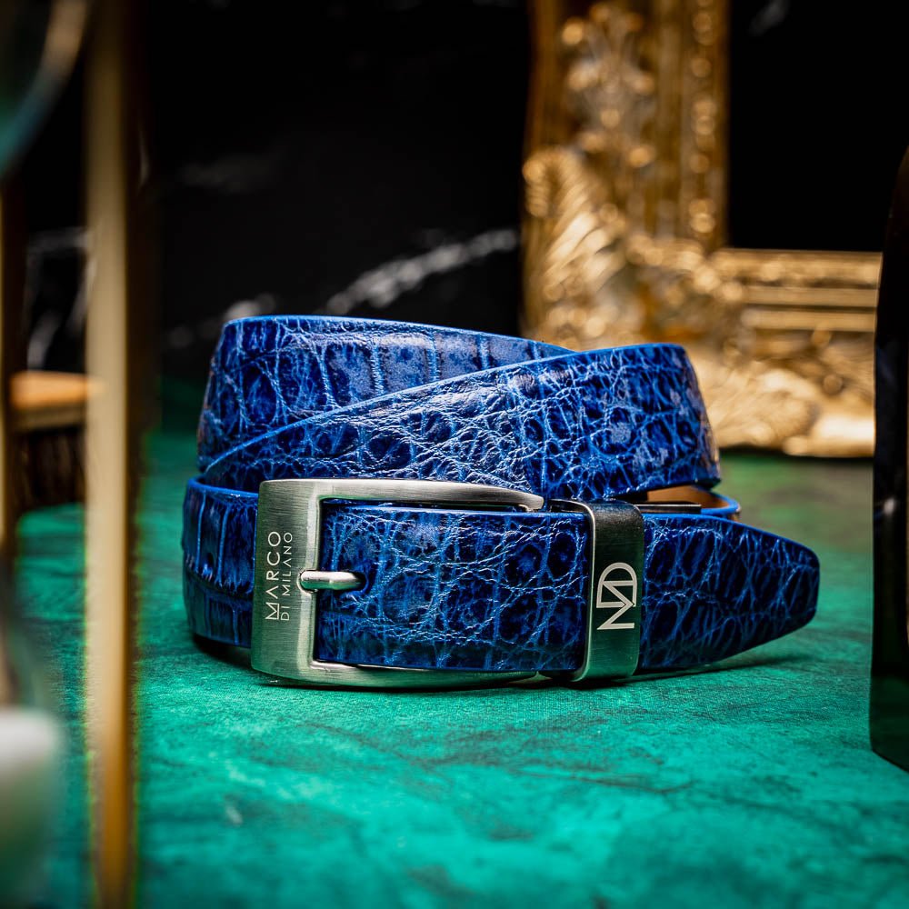 Marco Di Milano Emilio Belt Antique Navy - Angler's Pro Tackle & Outdoors
