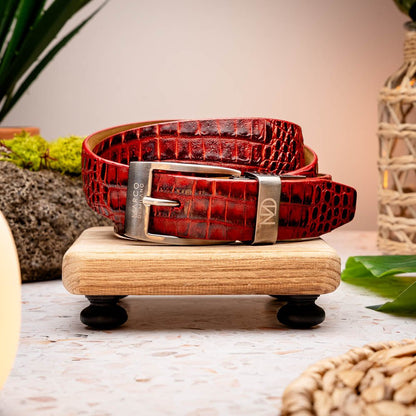 Marco Di Milano Emilio Belt Antique Red - Angler's Pro Tackle & Outdoors