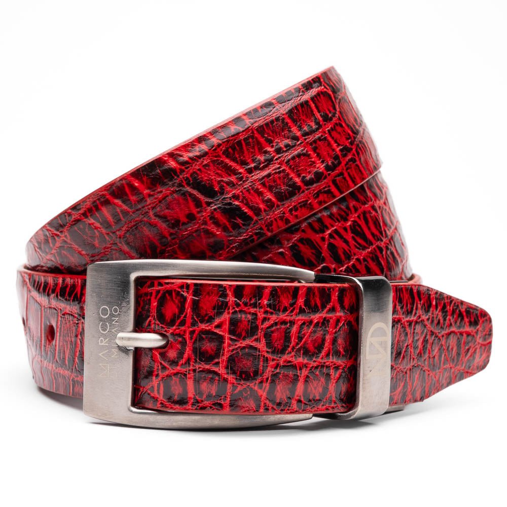 Marco Di Milano Emilio Belt Antique Red - Angler's Pro Tackle & Outdoors