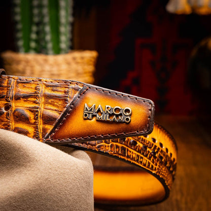 Marco Di Milano Montana Belt Mustard Brown - Angler's Pro Tackle & Outdoors