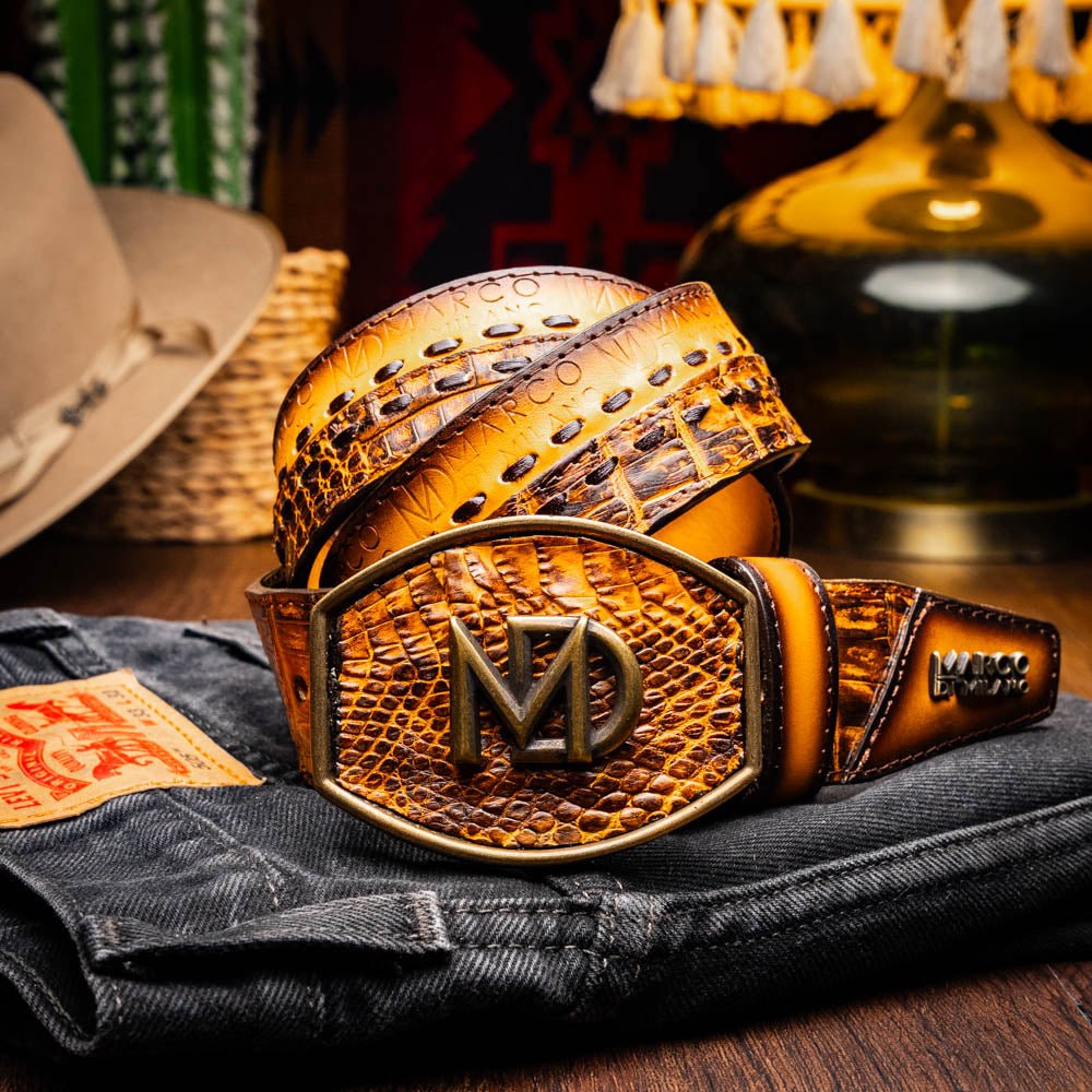 Marco Di Milano Montana Belt Mustard Brown - Angler's Pro Tackle & Outdoors