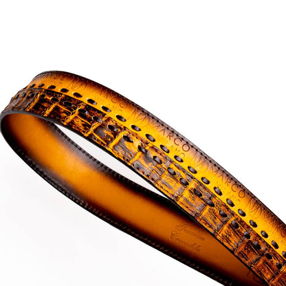 Marco Di Milano Montana Belt Mustard Brown - Angler's Pro Tackle & Outdoors
