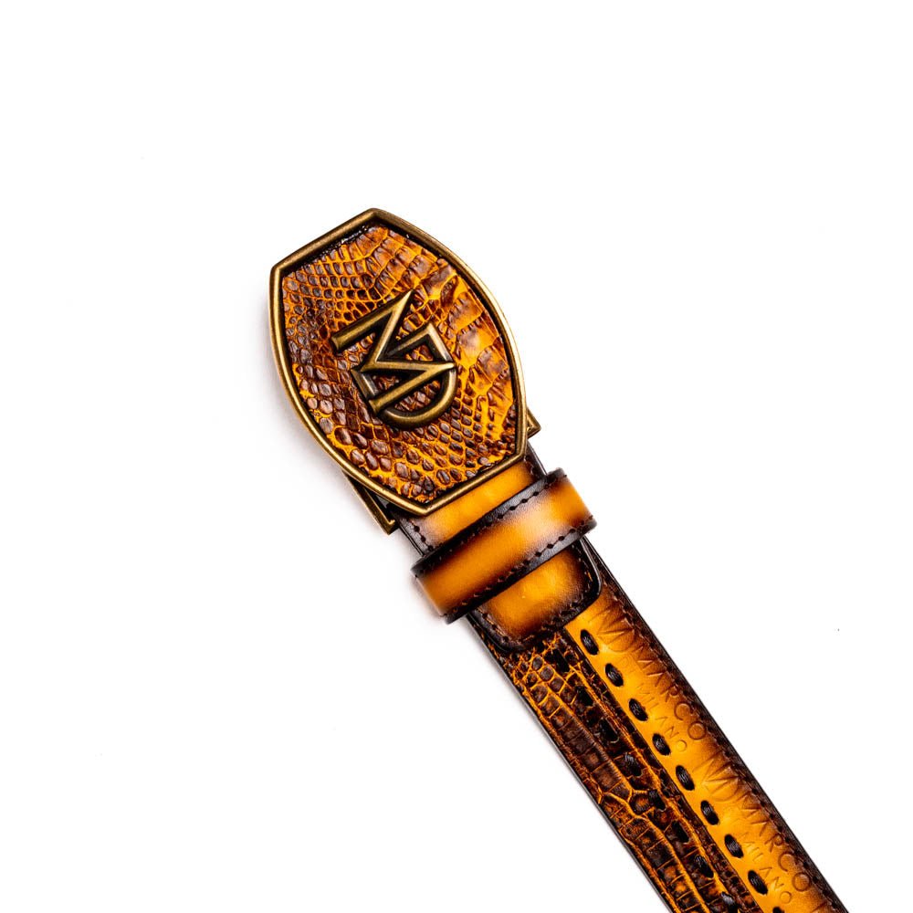Marco Di Milano Montana Belt Mustard Brown - Angler's Pro Tackle & Outdoors
