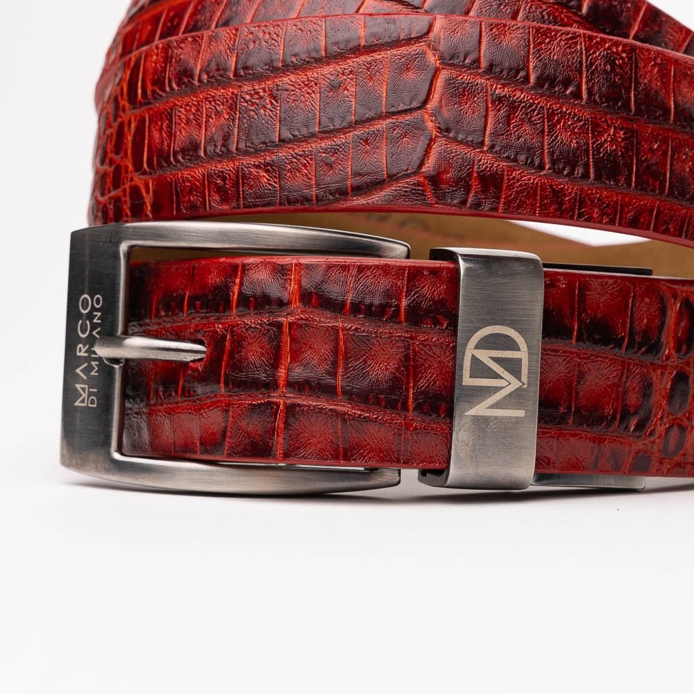 Marco Di Milano Riccardo Belt Antique Red - Angler's Pro Tackle & Outdoors