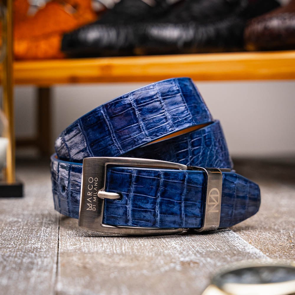 Marco Di Milano Riccardo Belt Blue Jeans - Angler's Pro Tackle & Outdoors