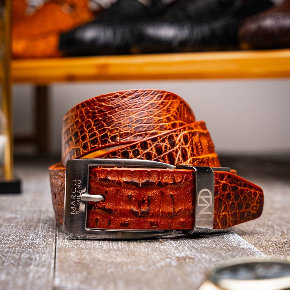 Marco Di Milano Silvio Belt Rustic Cognac - Angler's Pro Tackle & Outdoors
