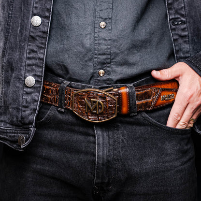 Marco Di Milano Texas Belt Aged Brown - Angler's Pro Tackle & Outdoors