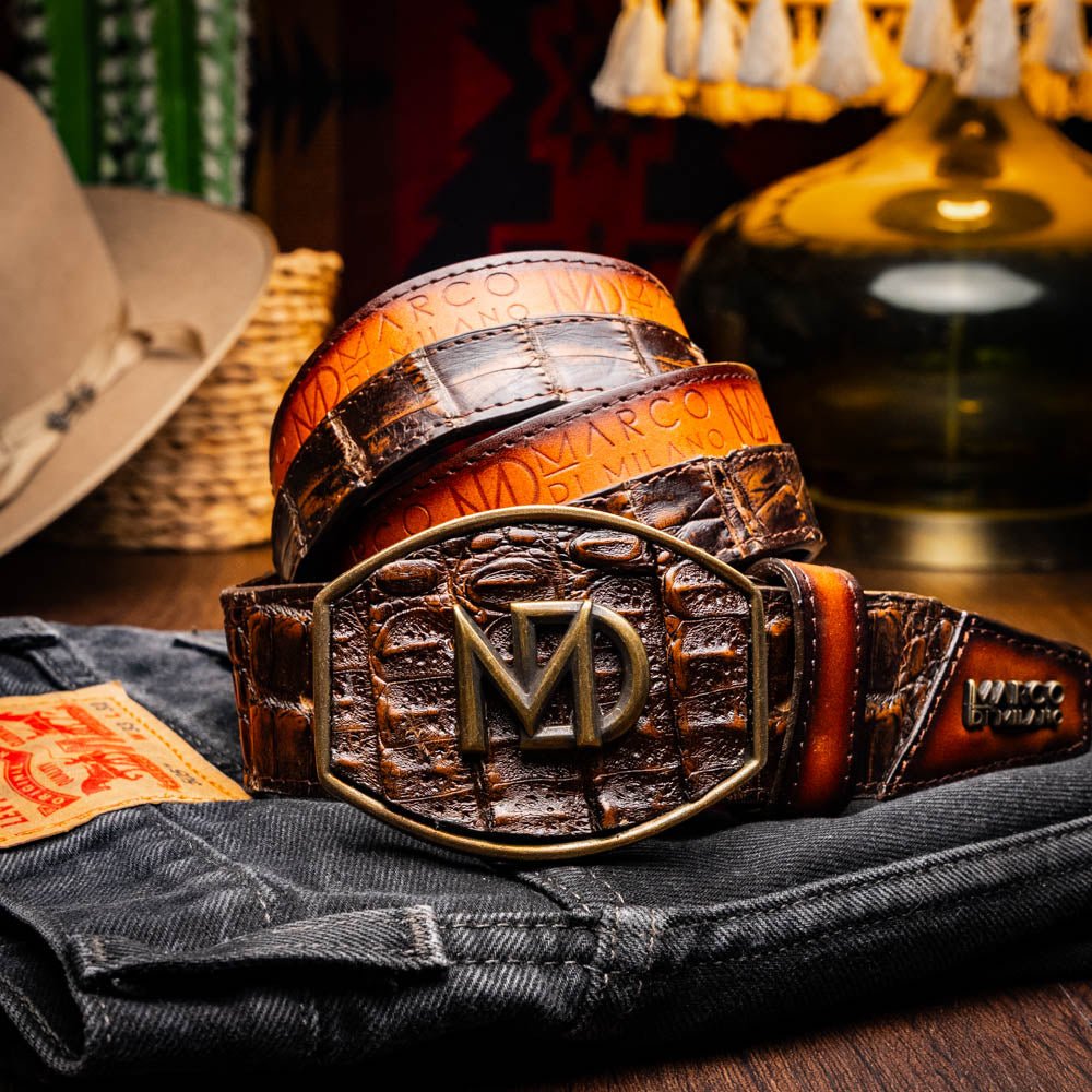Marco Di Milano Texas Belt Aged Brown - Angler's Pro Tackle & Outdoors
