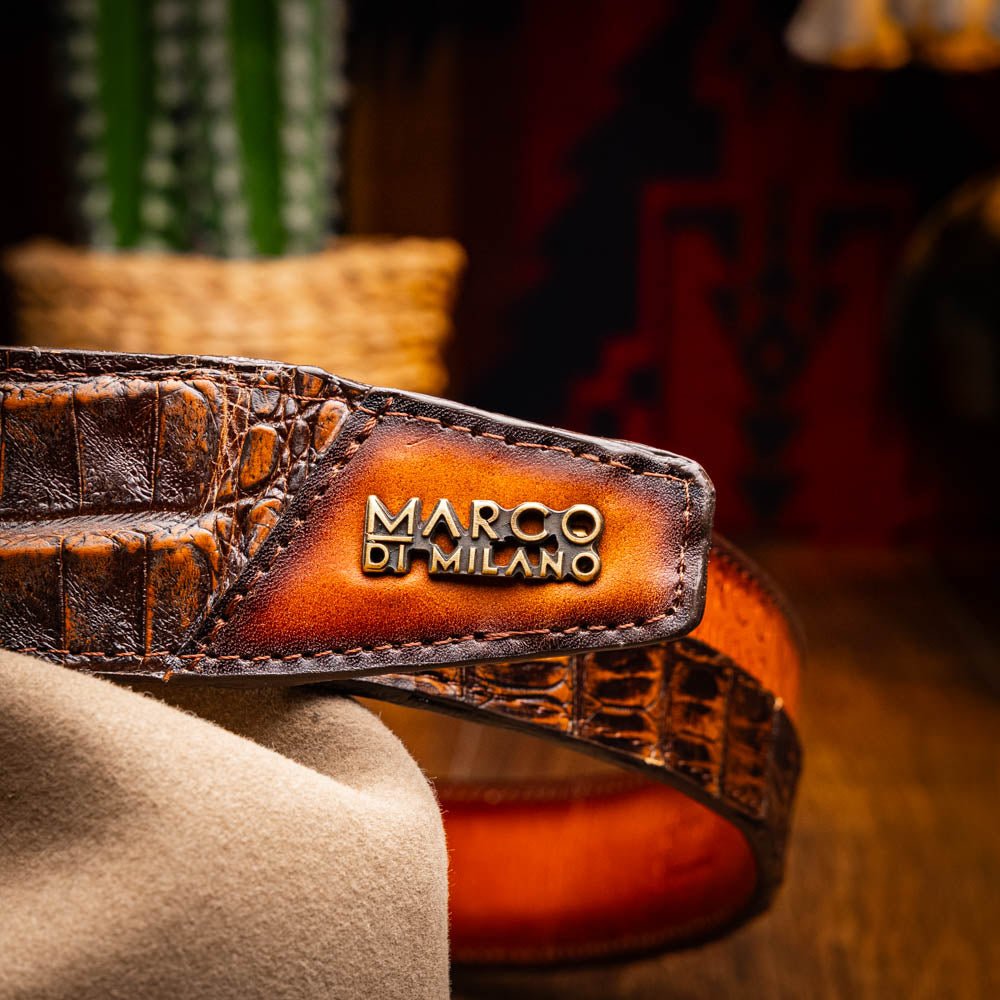 Marco Di Milano Texas Belt Aged Brown - Angler's Pro Tackle & Outdoors