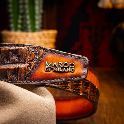 Marco Di Milano Texas Belt Aged Brown - Angler's Pro Tackle & Outdoors