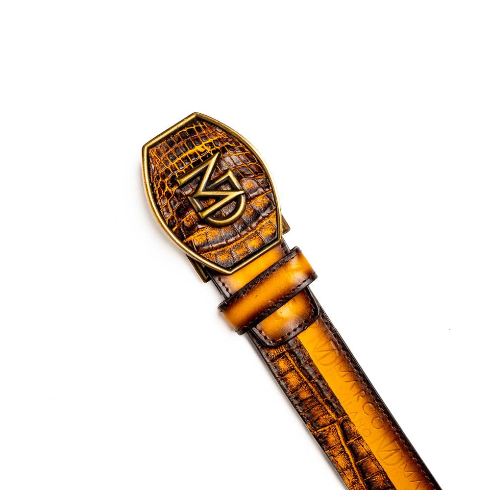 Marco Di Milano Texas Belt Mustard Brown - Angler's Pro Tackle & Outdoors