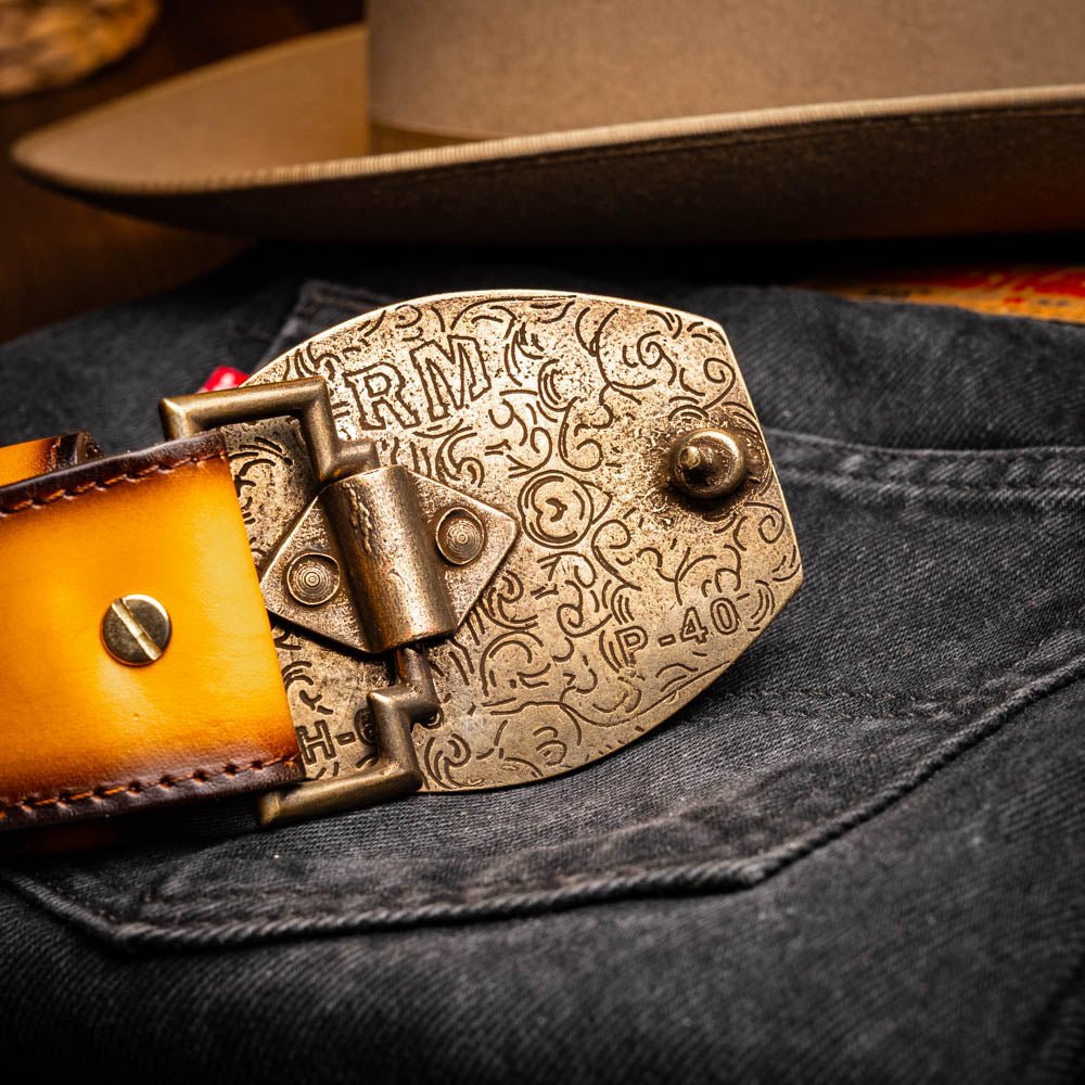 Marco Di Milano Texas Belt Mustard Brown - Angler's Pro Tackle & Outdoors