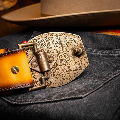 Marco Di Milano Texas Belt Mustard Brown - Angler's Pro Tackle & Outdoors