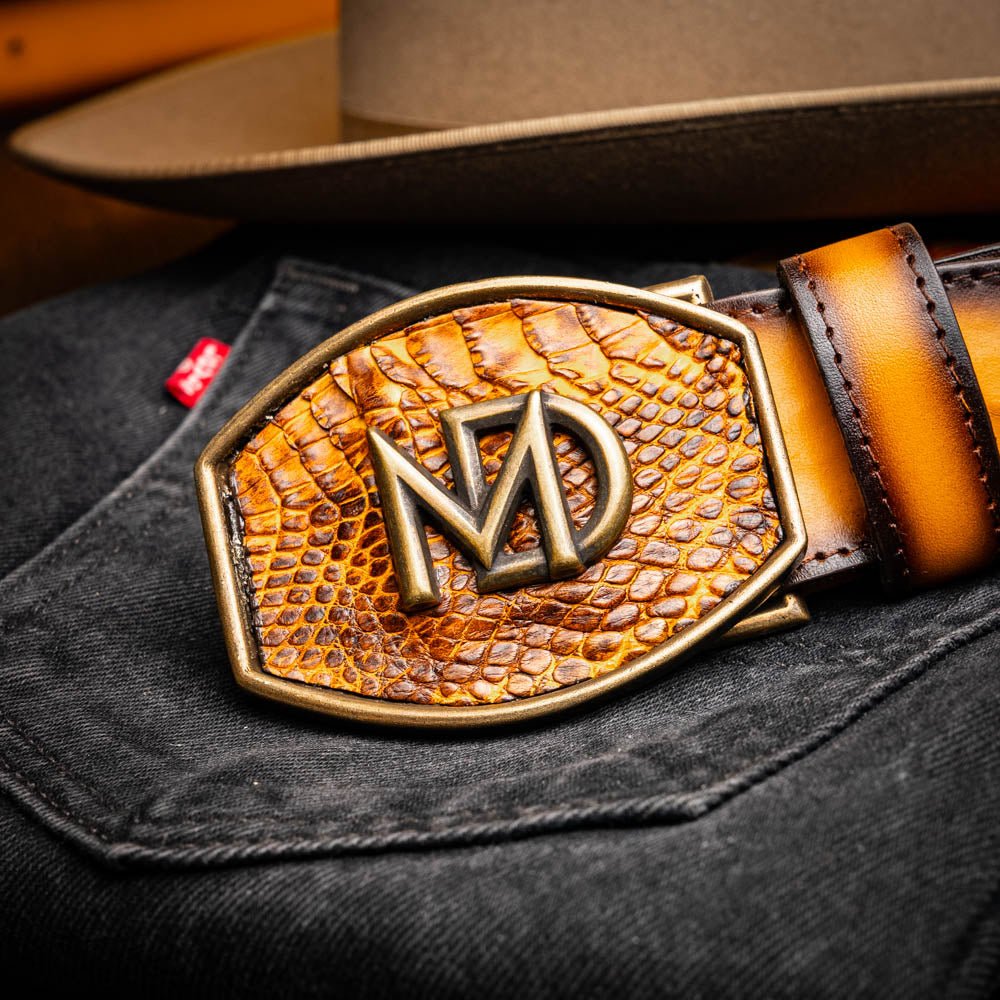 Marco Di Milano Texas Belt Mustard Brown - Angler's Pro Tackle & Outdoors