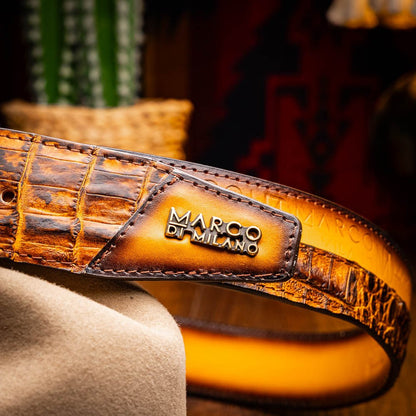 Marco Di Milano Texas Belt Mustard Brown - Angler's Pro Tackle & Outdoors