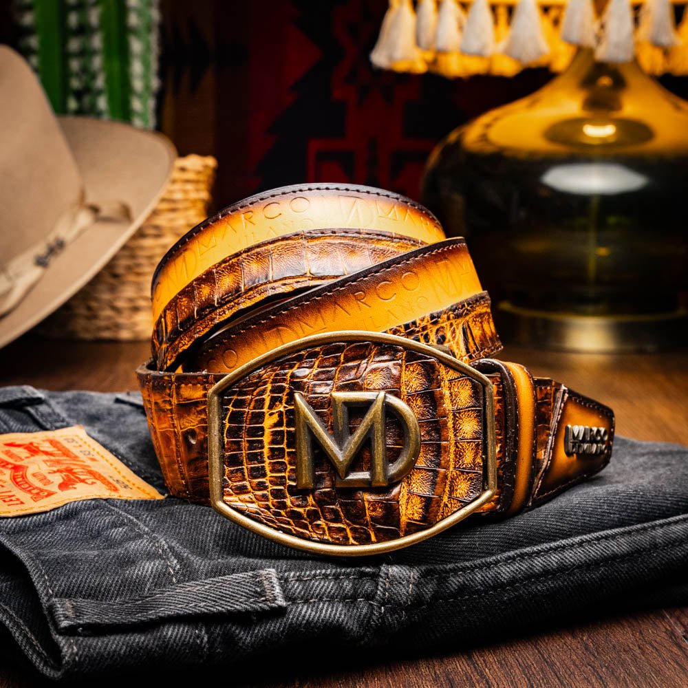 Marco Di Milano Texas Belt Mustard Brown - Angler's Pro Tackle & Outdoors