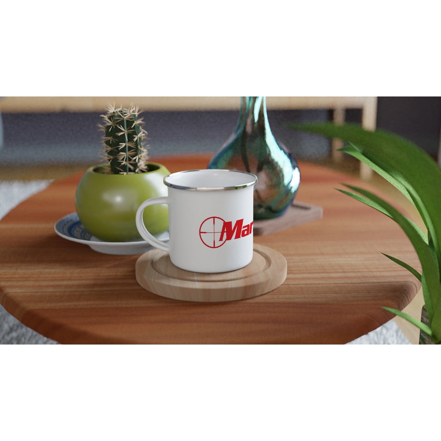 Magnadyne Marksman | White 12oz Enamel Mug