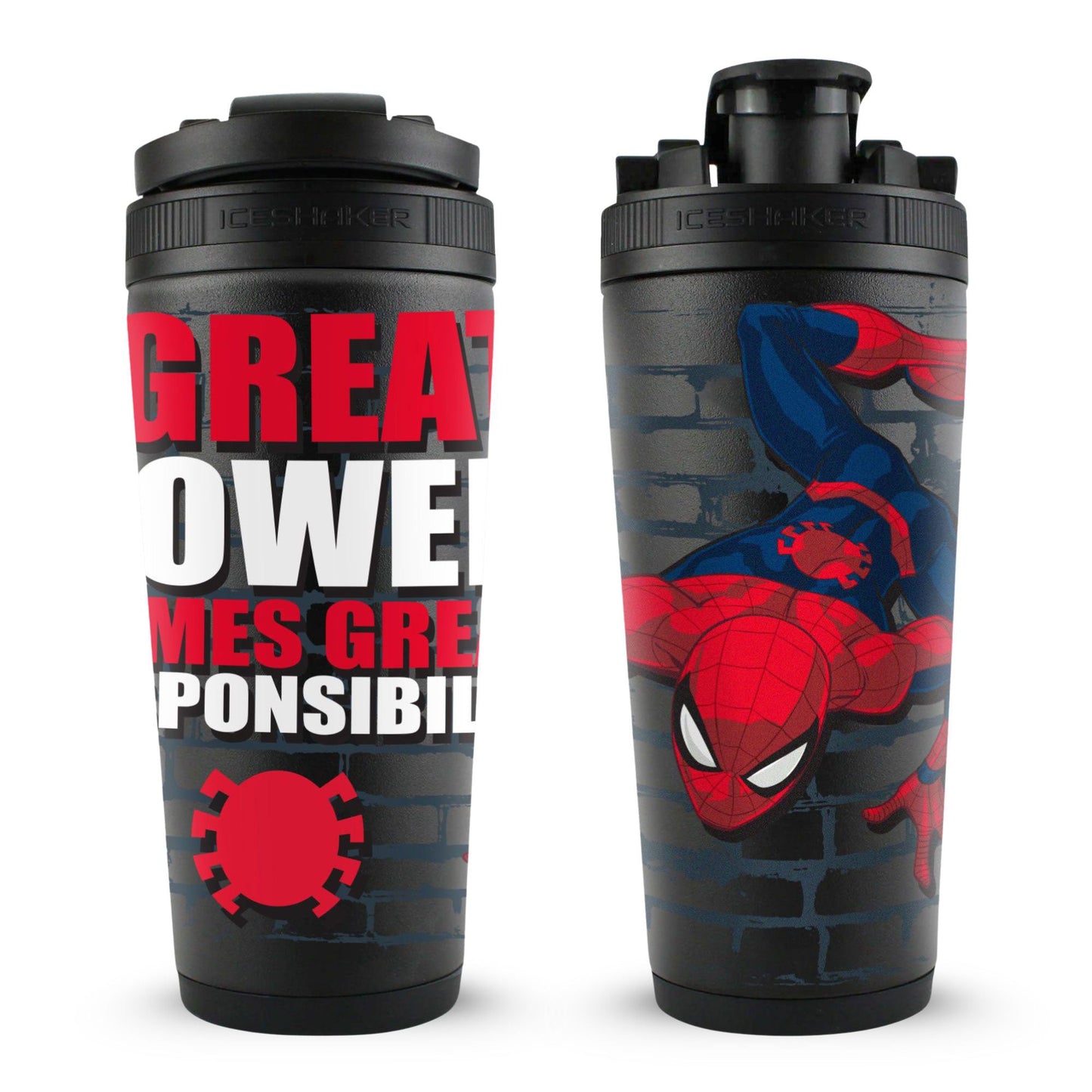 Marvel Spiderman "With Great Power.." 4D Ice Shaker - Angler's Pro Tackle & Outdoors
