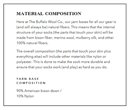 The Buffalo Wool Co. Extreme Gear Bison Gloves