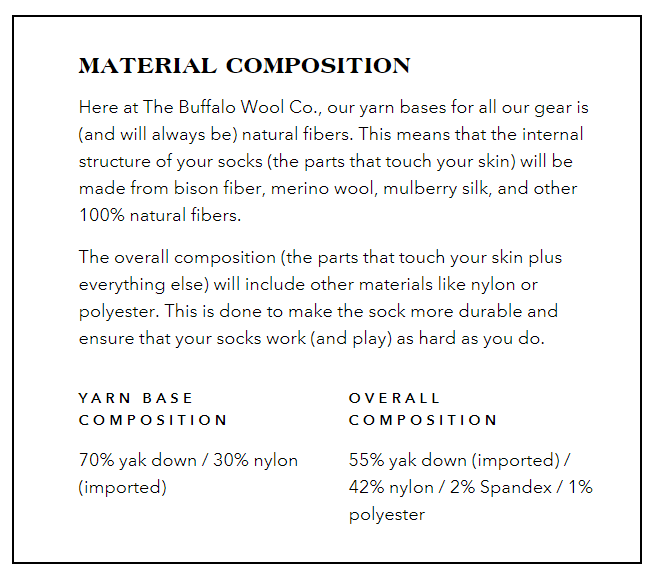 The Buffalo Wool Co. Sleep Socks