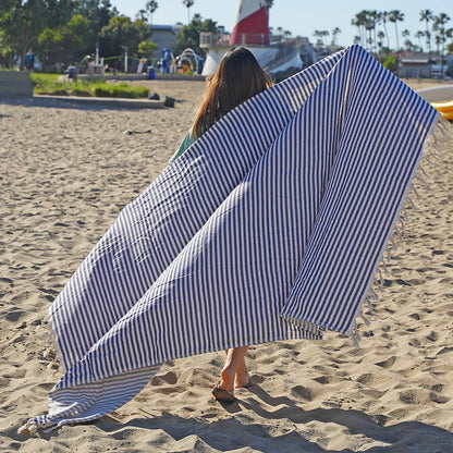 NIXY Mediterranean - Oversized Turkish Beach Towel Blanket