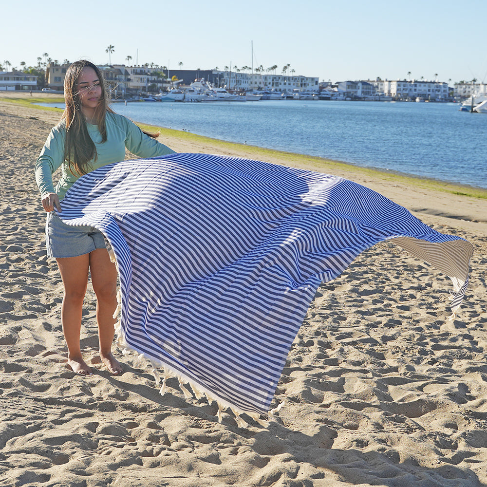 NIXY Mediterranean - Oversized Turkish Beach Towel Blanket