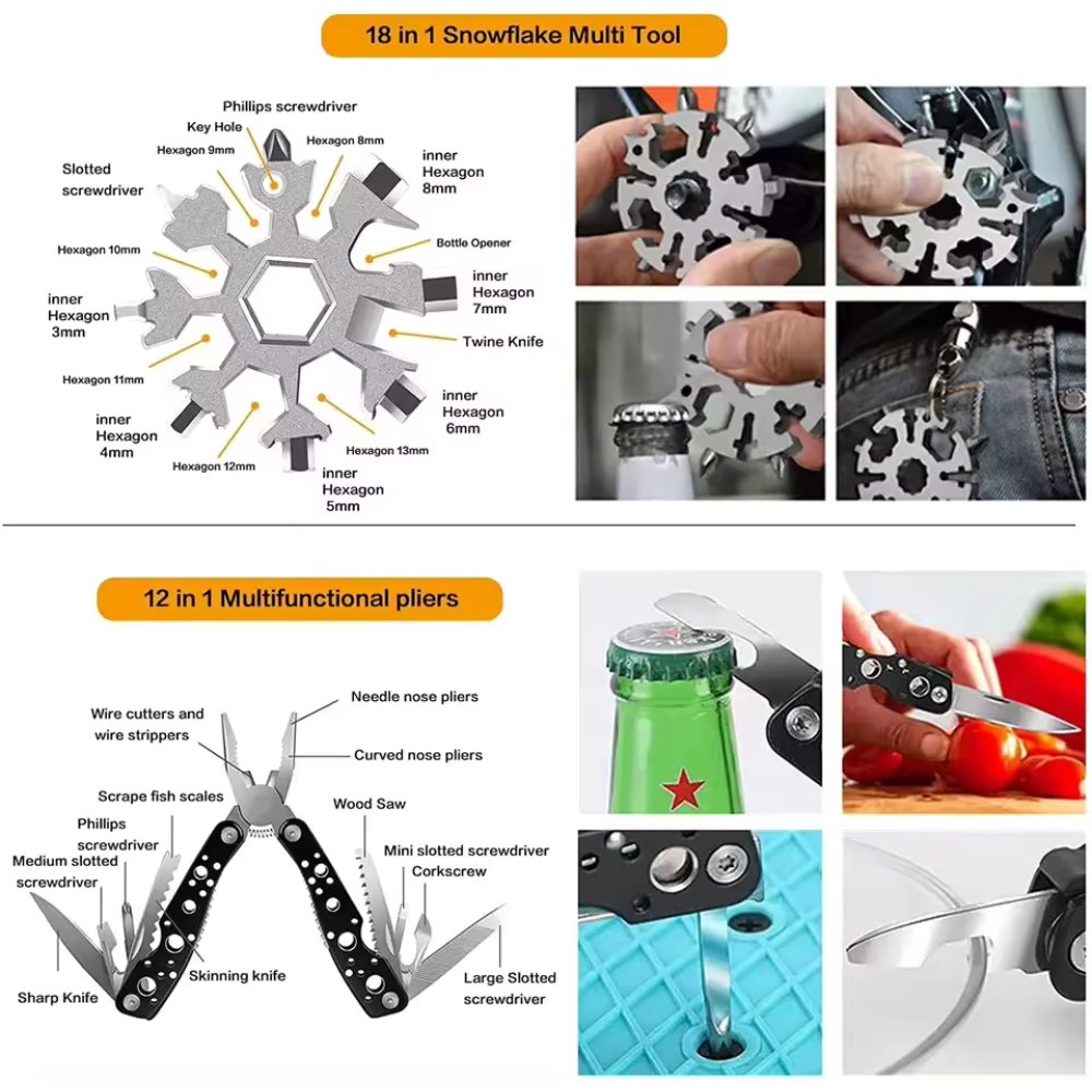Outdoorzees 31 Pieces in 1 Bag Survival Gear and Equipment