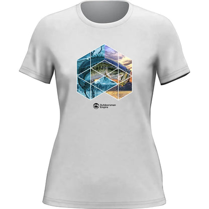 Outdoorzees Fishing Geometry T-Shirt for Women