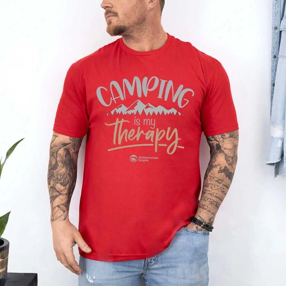 Outdoorzees Camping Is My Therapy Man T-Shirt