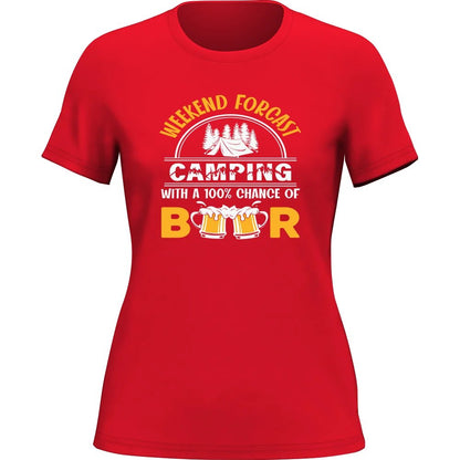Outdoorzees Weekend Forecast T-Shirt for Women