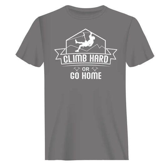 Outdoorzees Climb Hard Or Go Home Man T-Shirt