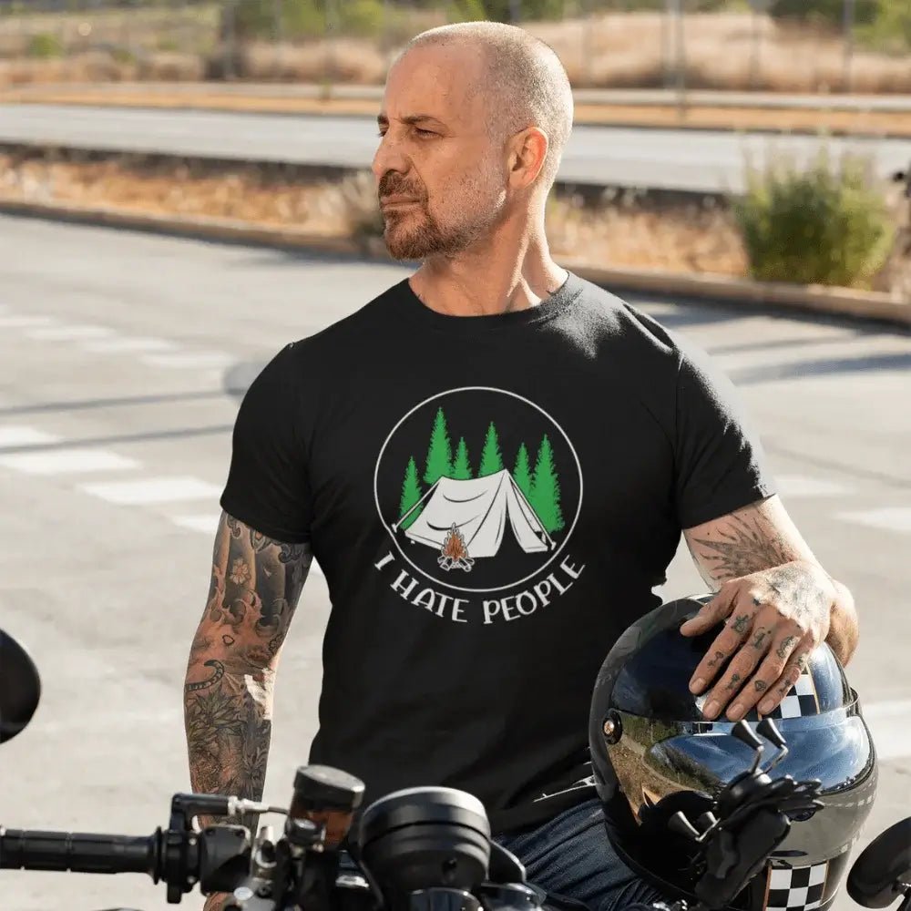 Outdoorzees I Hate People Man T-Shirt