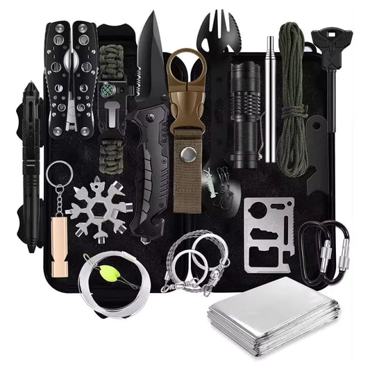Outdoorzees 31 Pieces in 1 Bag Survival Gear and Equipment